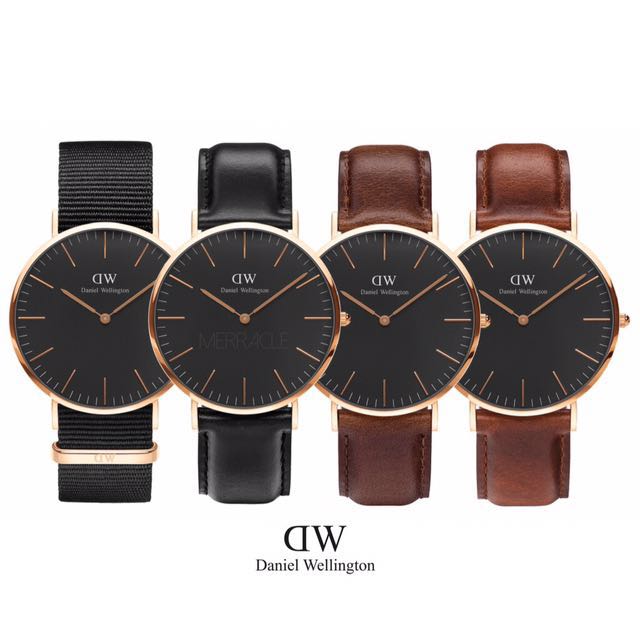 Daniel wellington classic black rose gold on sale
