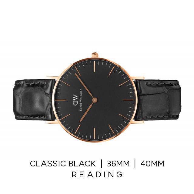 Daniel wellington classic black rose gold sale