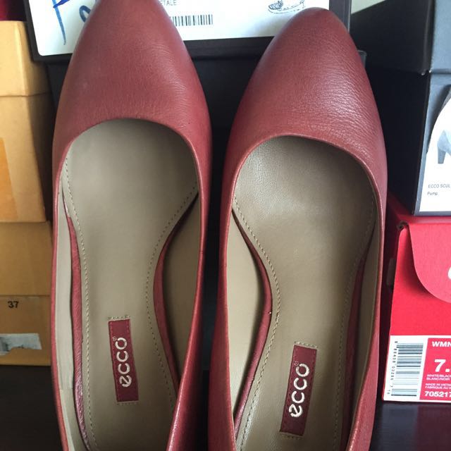 Ecco Red Heels, Women's Fashion on 