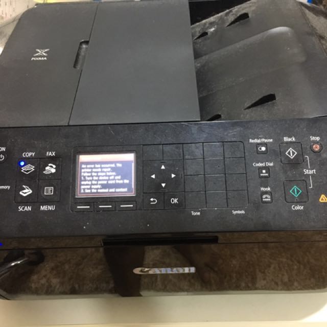 Error Code B200 Canon Printer MX727, Computers & Tech, Printers