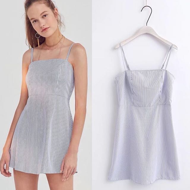 Inspired Brandy Melville striped dress Women s Fashion Tops Sleeveless on Carousell