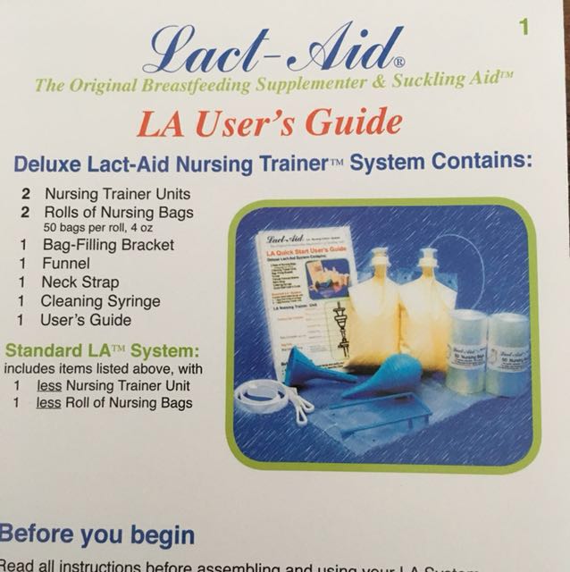 Lact Aid Nursing Trainer System Babies Kids Nursing Feeding On Carousell
