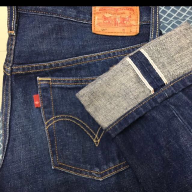 LEVI'S Premium 皮牌501 LVC redline blue jeans W32 罕有R字旗仔