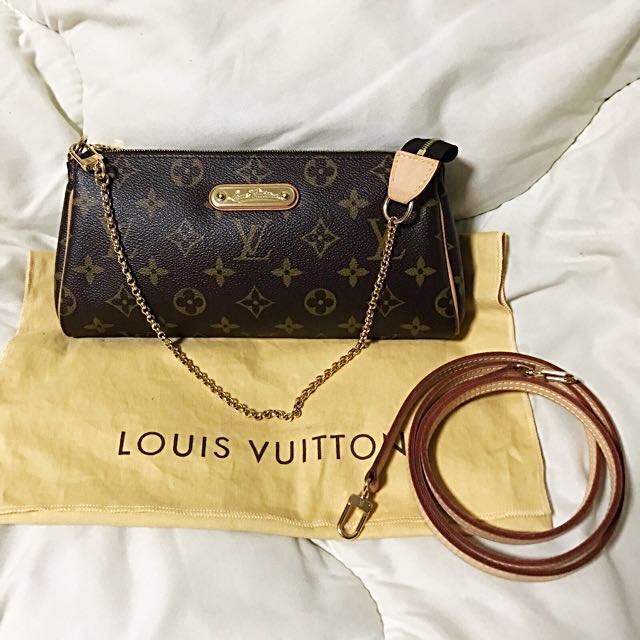 LV Eva Pochette, Luxury, Bags & Wallets on Carousell