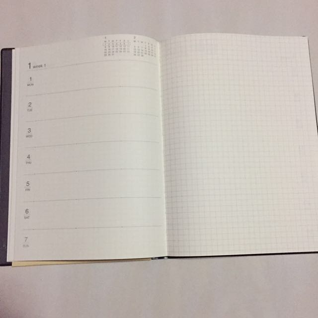 Muji 2018 Planner, Books & Stationery, Stationery on Carousell