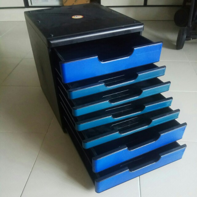 Plastic Filing Cabinet Drawers Books Stationery Stationery