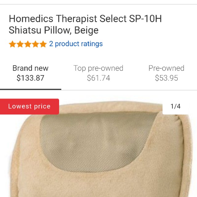 Shiatsu Pillow With Heat Homedics Electronics Others On Carousell