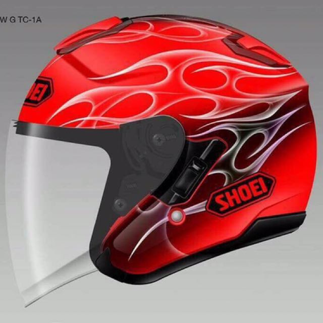 Shoei shop reborn red