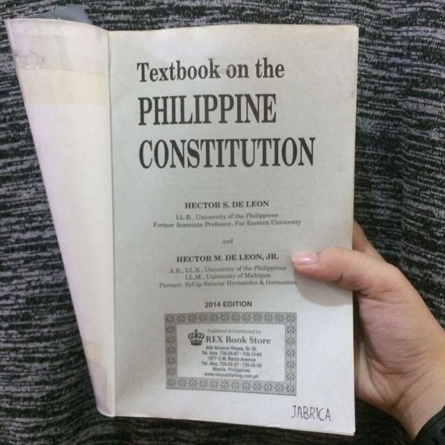 Textbook on The Philippine Constitution, Hobbies & Toys, Books ...