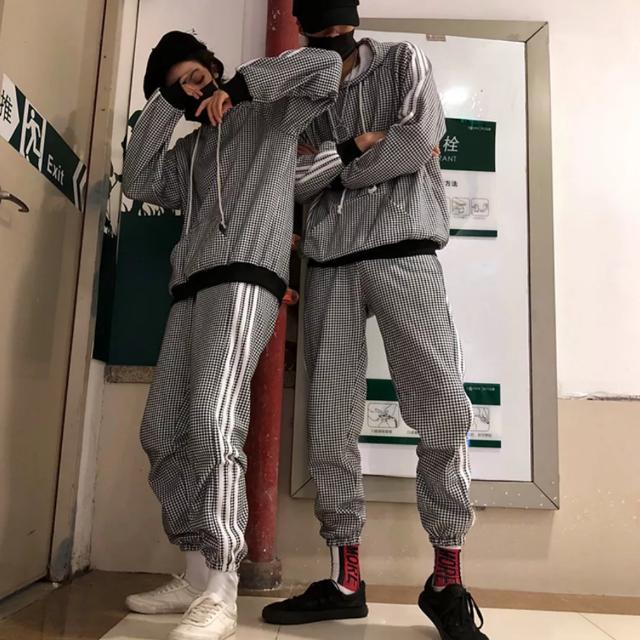 opvoeder Verzorgen dorst Three Stripes Hoodie And Pants Set Adidas Latest Style Couple Shirt, Men's  Fashion, Tops & Sets, Tshirts & Polo Shirts on Carousell