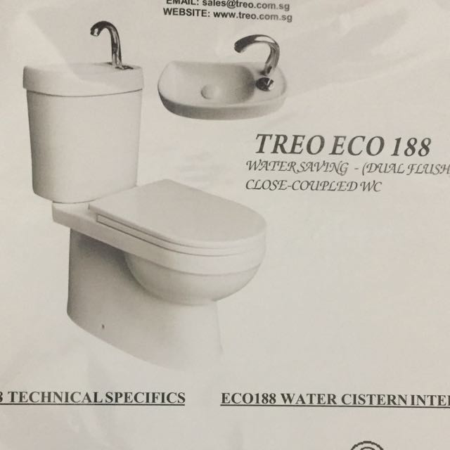 Treo Eco 188 toilet bowl (dualflush), TV & Home Appliances, Water