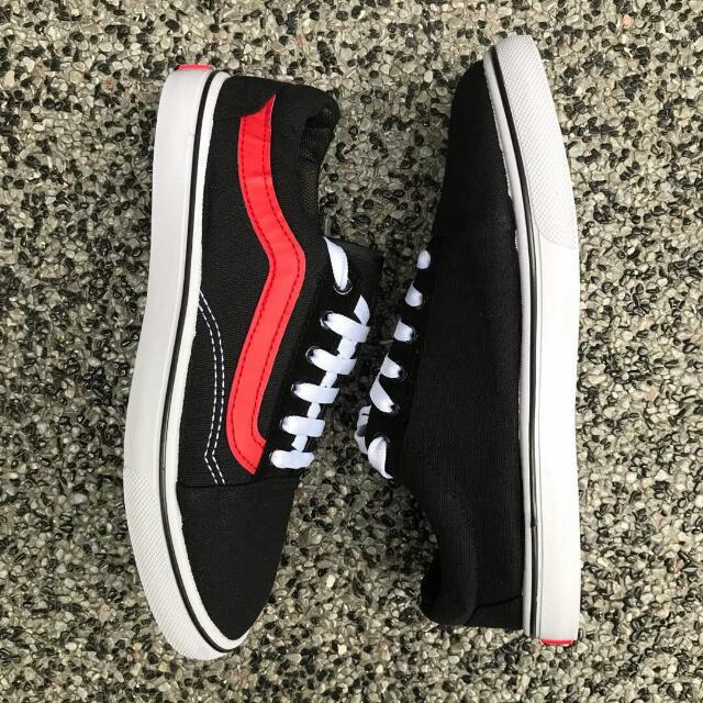 vans old skool red line