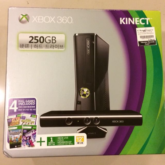Xbox 360 250gb 4 Games Kinect Bundle Kinect Sports And Kinect Adventures Games Toys Games Video Gaming Consoles On Carousell