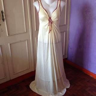 Vintage Sexy long Silk Dress