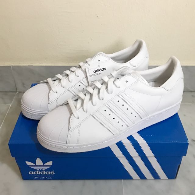 Adidas Superstar triple white size US9.5, Men's Fashion, Footwear, Sneakers  on Carousell