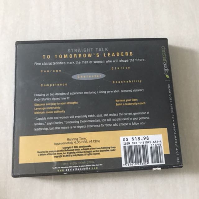 Andy Stanley Best Seller Next Generation Leader Music Media
