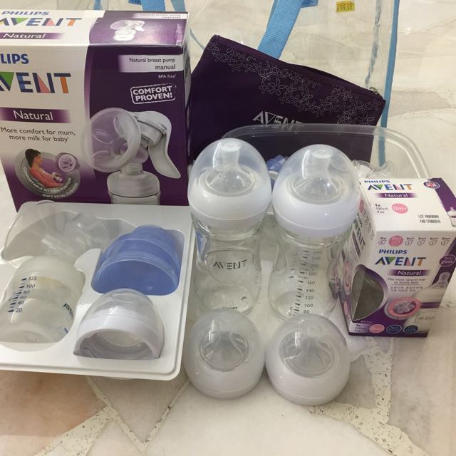 Avent Bottles Manual Breast Pump Accessories Babies Kids