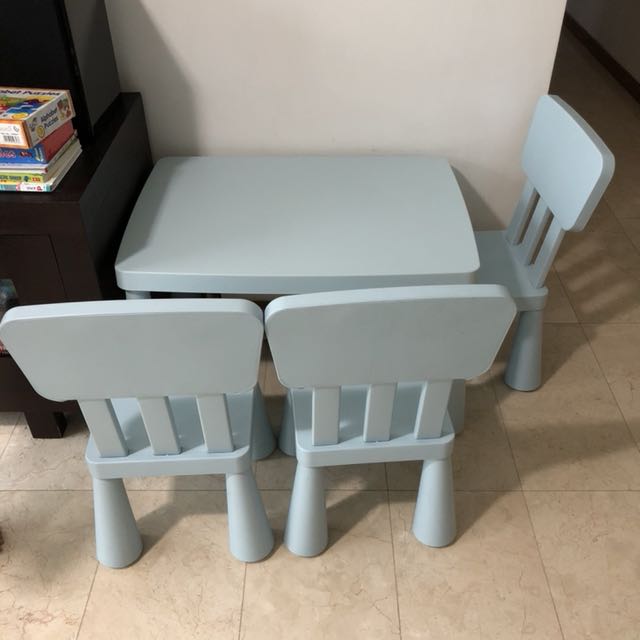 mammut childrens table and chairs