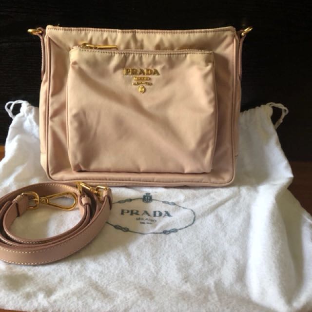light pink prada bag