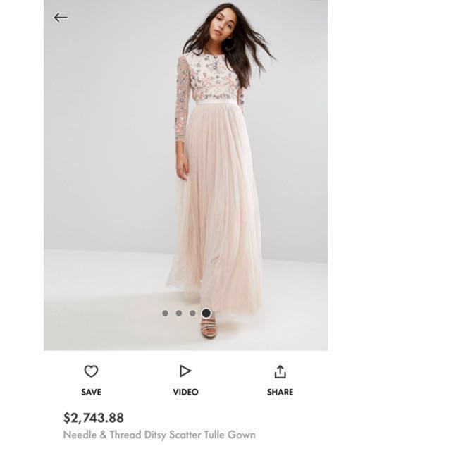 Needle and thread ditsy scatter tulle gown discount