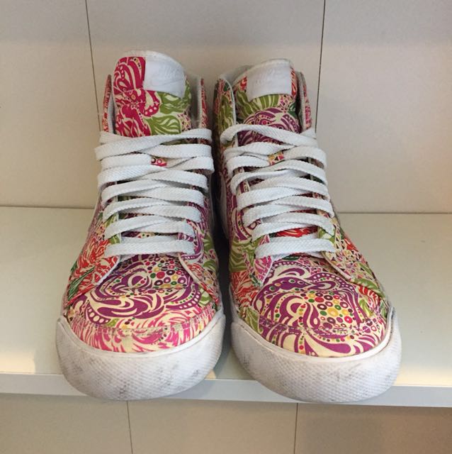 nike floral high tops