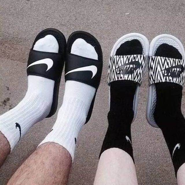 nike socks on feet