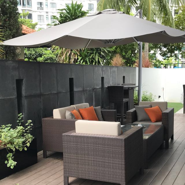 Branded Emo Umbrella For Pool Side Garden Furniture Others On Carousell Branded Emo Umbrella For Pool Side Garden Furniture Others On Carousell