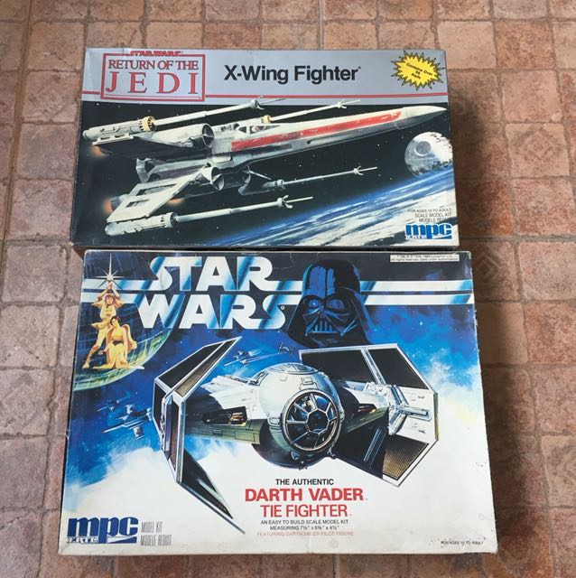 Star Wars MPC ERTL XWing & Darth Vader Tie Fighter Combo, Hobbies & Toys, Toys & Games on Carousell