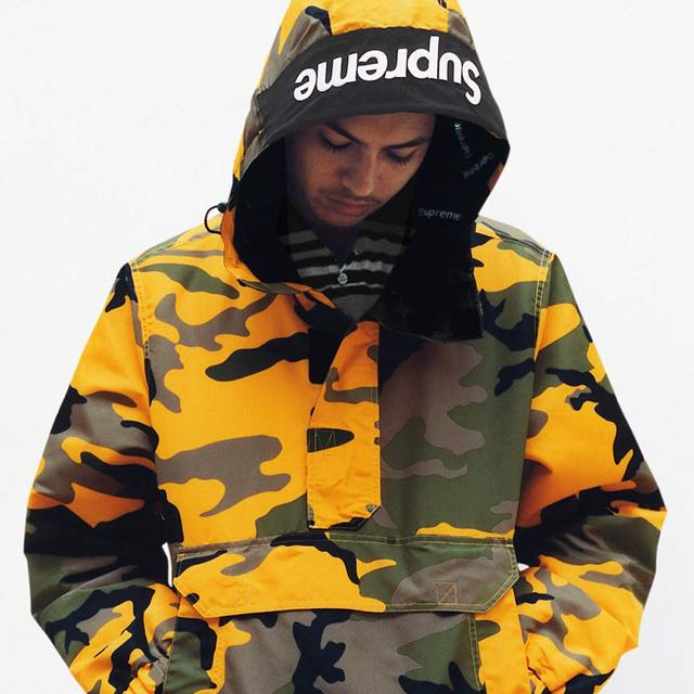 Yellow camo hot sale supreme jacket
