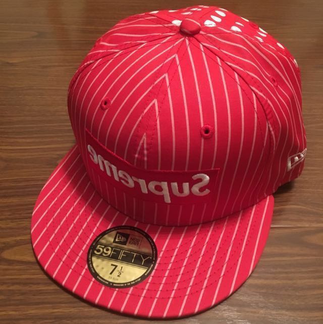 Supreme Comme Des Garcons SHIRT New Era 59 fifty Cap 7 1/2, 男裝