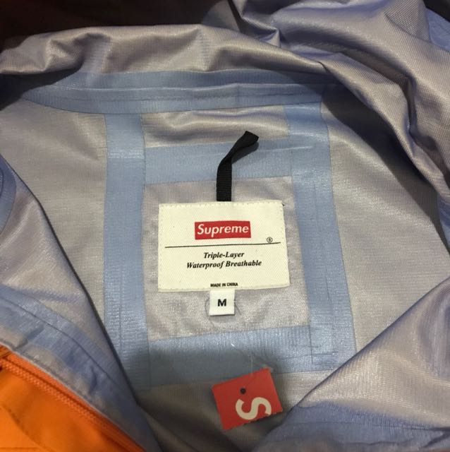 supreme hi vis taped seam jacket
