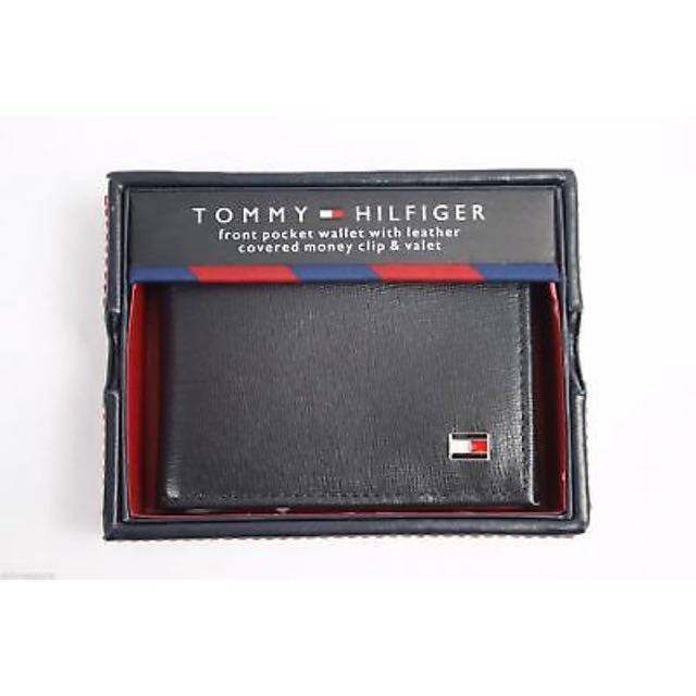 Tommy hilfiger front pocket wallet with money clip new arrivals