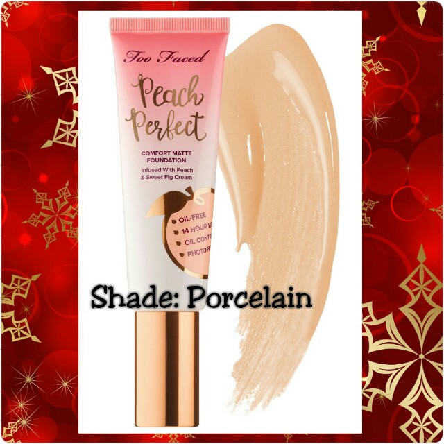 Too Faced Peach Perfect Comfort Matte Foundation Peaches And