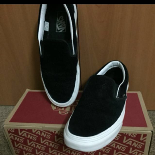 Vans braided online suede slip on