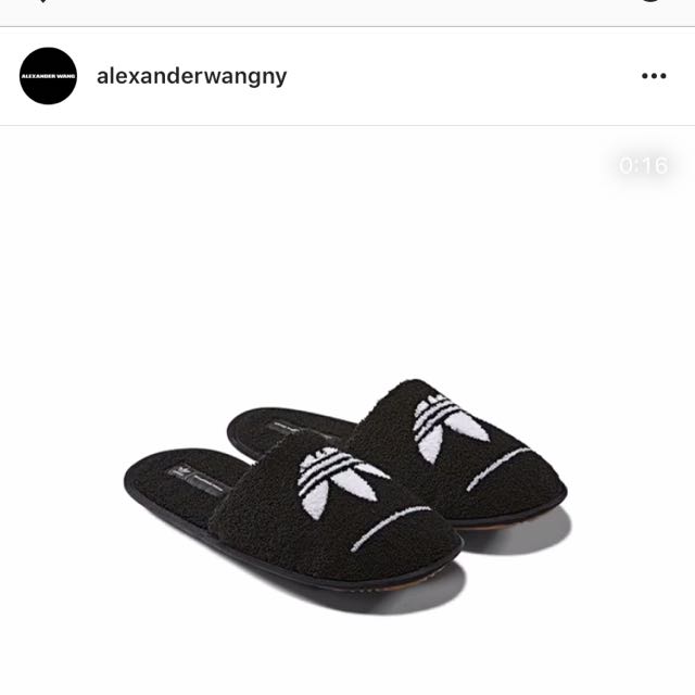 alexander wang adidas slides