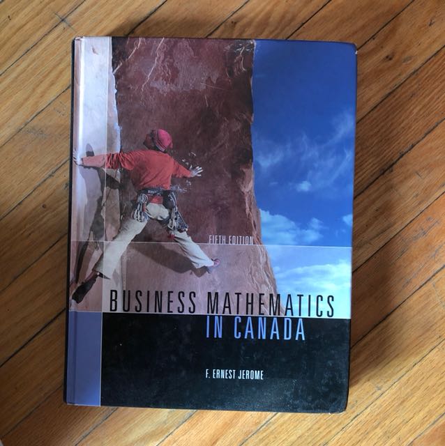 Business Mathematics In Canada Hardcover Textbook - 