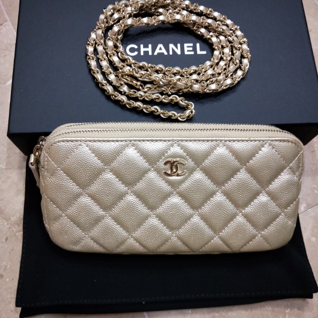 Chanel double zip woc clearance