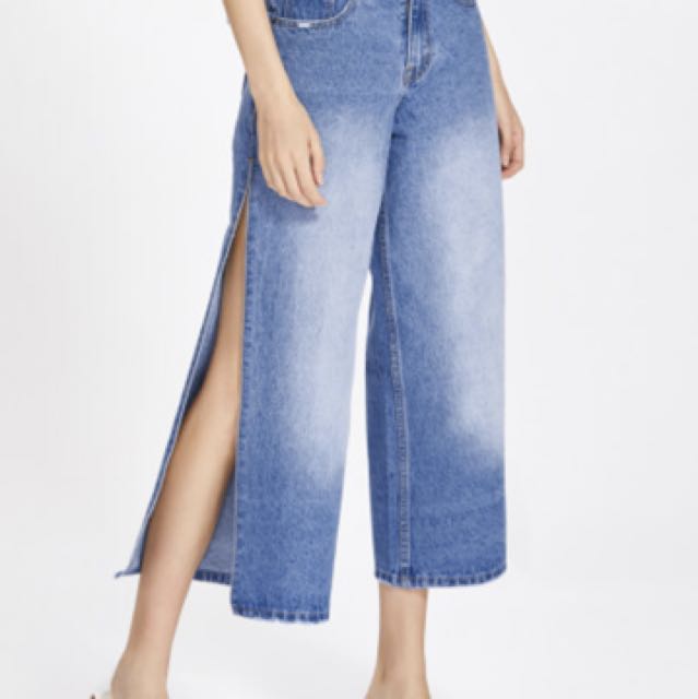 jeans with side slits