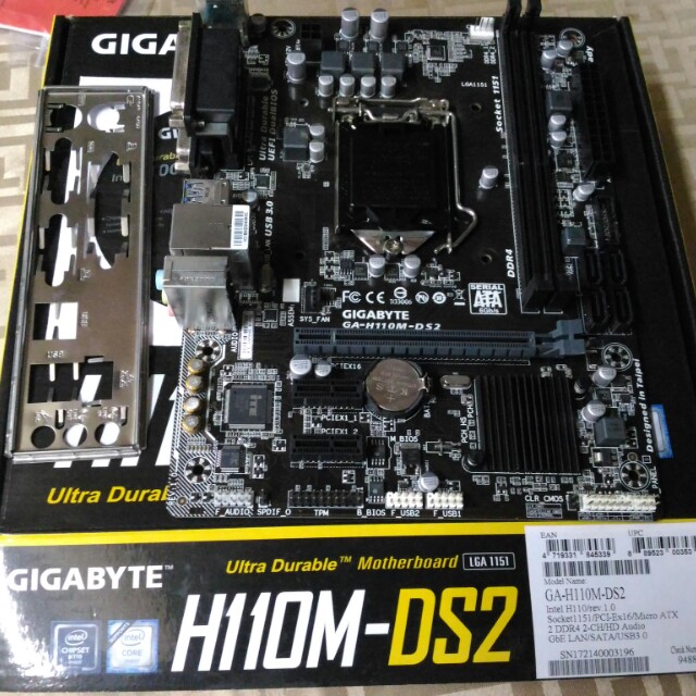 Gigabyte motherboard H110mds2, Computers & Tech, Parts & Accessories