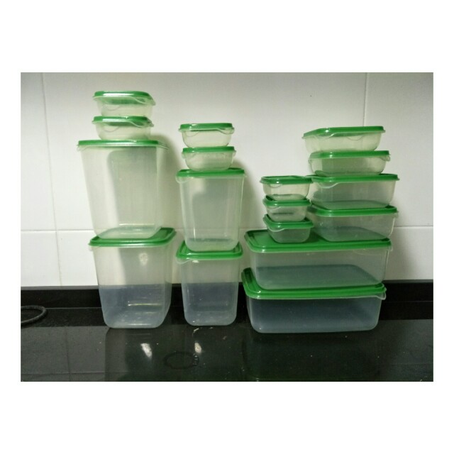 Ikea food storage container 18 pcs, Furniture & Home Living