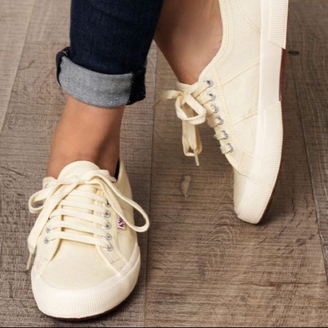 Instock Ivory Cream Superga Cotu 2750 Size 42 Men s Fashion