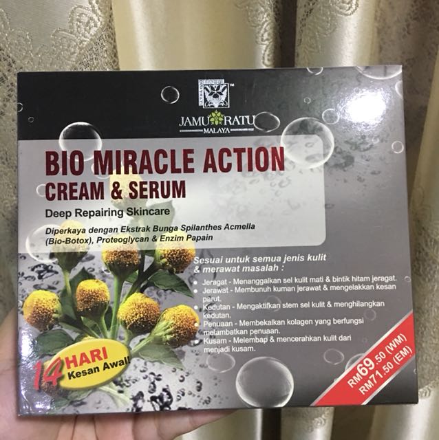 Jamu Ratu Malaya Bio Miracle Action Cream Serum Health Beauty Skin Bath Body On Carousell
