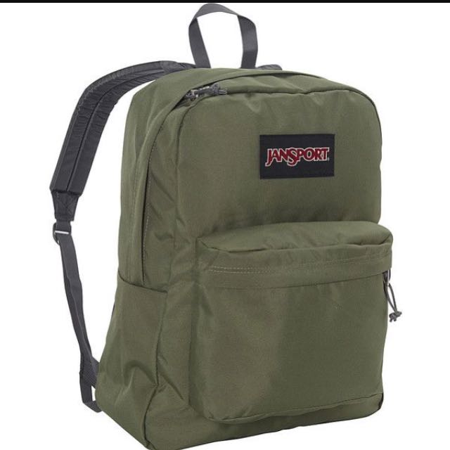 army green jansport backpack
