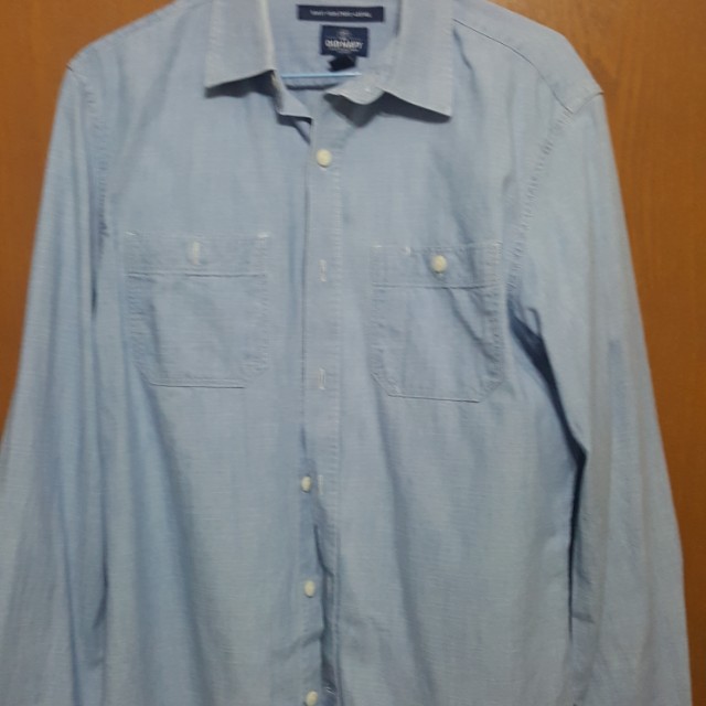old navy men's denim shirts