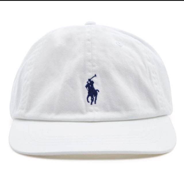 Polo Ralph Lauren white cap, Women's Fashion, Watches & Accessories ...