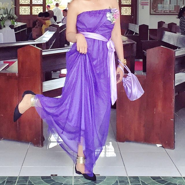 REPRICED Dress Entourage Infinity Gown PURPLE Women s Fashion Dresses Sets Evening dresses gowns on Carousell