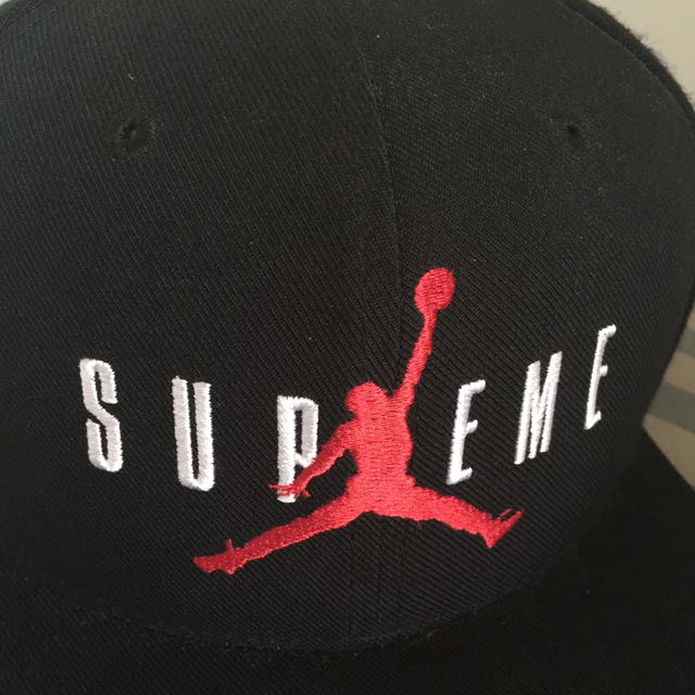 supreme x jordan hat