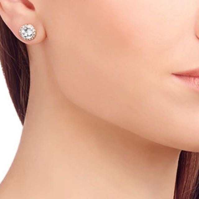 Swarovski angelic earrings rose on sale gold