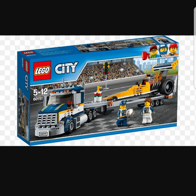 lego city 60151 dragster transporter