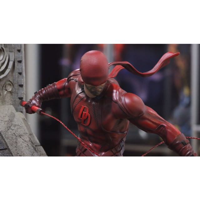 XM Studios Daredevil Statue w Custom Head, Hobbies & Toys, Toys & Games